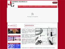 Tablet Screenshot of grupo-jg.com